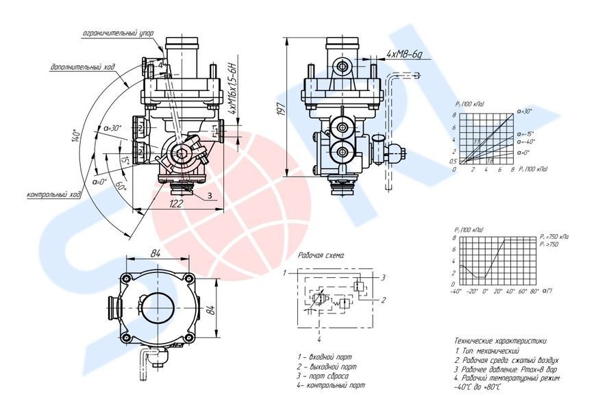 Регулятор тормозных сил МАЗ, КРАЗ, DAF, MB "SOVIA" (4757100200) 35230011720 35230011720 фото