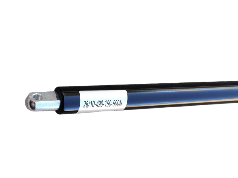 Амортизатор кресла шезлонга газовый 490mm 600N S=150mm /ухо-шток/ 10/26-490-150-600N фото